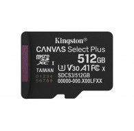 Kingston Technology 512GB microSDXC Canvas Select Plus Gen3 150MB/s A1 Card + Adapter