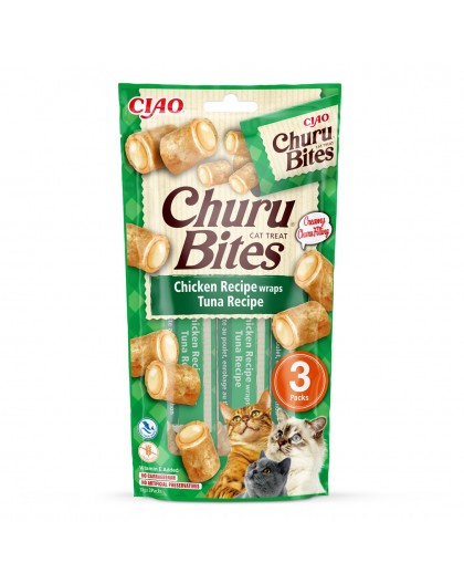 INABA Churu Bites Tuna with chicken - cat treats - 3x10 g