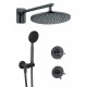 Concealed shower set