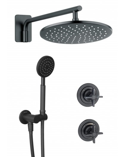 Concealed shower set