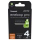 Rechargeable batteries PANASONIC ENELOOP PRO AA 2500 mAh 4 szt (BK-3HCDE/4CP)