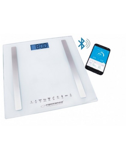 Esperanza EBS016W personal scale Square White Electronic personal scale