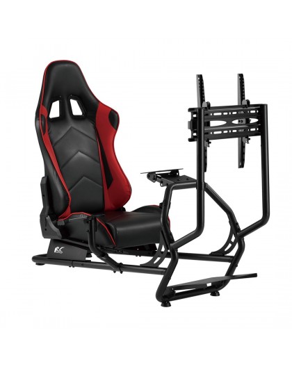 NanoRS RS160 Gaming Chair Racing Simulator Stand 3 in 1 PC Console Gamers Synthetic Leather Cover Steering Wheel Stand TV Bracke