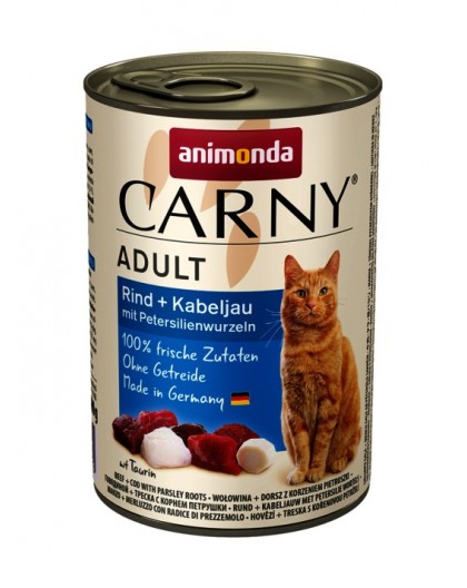 ANIMONDA Carny Adult Beef with cod and parsley - wet cat food - 400g