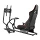 NanoRS RS160 Gaming Chair Racing Simulator Stand 3 in 1 PC Console Gamers Synthetic Leather Cover Steering Wheel Stand TV Bracke