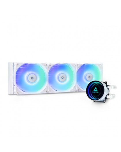 Chieftec CLC-360-RGB-W computer cooling system Computer case All-in-one liquid cooler 12 cm White