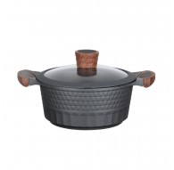 Resto Kitchenware Capella 2.6 L Round Black, Wood