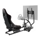 NanoRS RS160 Gaming Chair Racing Simulator Stand 3 in 1 PC Console Gamers Synthetic Leather Cover Steering Wheel Stand TV Bracke