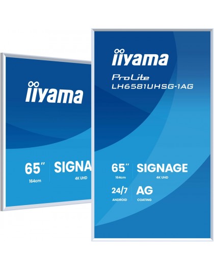 iiyama 65" 4K UHD Digital Signage Display — Sleek, Flexible, and Ready for Any Creative Space