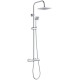 Rain shower with thermostatic mixer