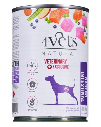 4VETS Natural Gastro Intestinal Dog - wet dog food - 400 g