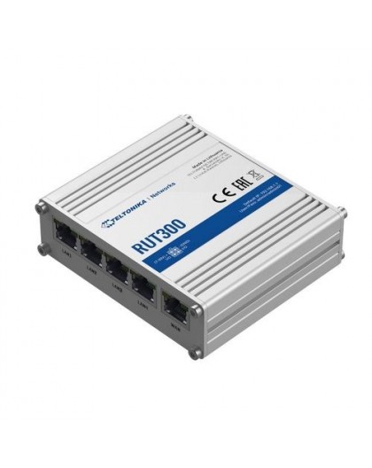 TELTONIKA RUT300 tööstuslik kaabeldatud ruuter 5X RJ45 100MB / S