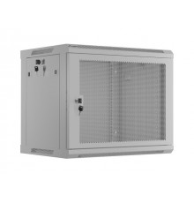 19" 9U 600X 450 grey wall mount rack cabinet perfo