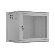 19" 9U 600X 450 grey wall mount rack cabinet perfo