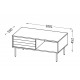 Cama CORTINA Bench/Table 100x55x45 black/walnut