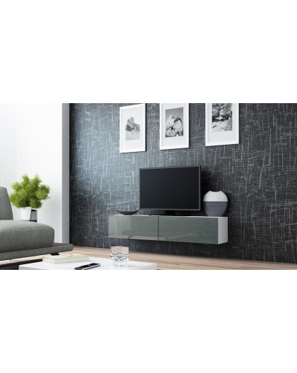 Cama TV stand VIGO 140 30/140/40 white/grey gloss