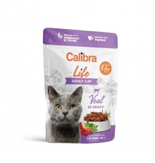 CALIBRA Cat Life Adult Veal in gravy - wet cat food - 85g